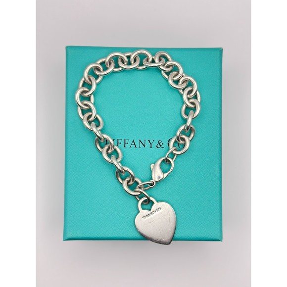 Tiffany & Co. Jewelry - TIFFANY & CO Iconic Return To Tiffany Heart Tag Bracelet - Authentic Size 7"